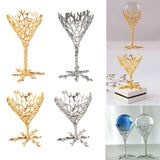 Maxbell Crystal Ball Display Stand Sphere Rack Ornament for Table Photo Props Home Gold 15cm H