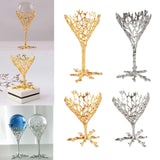 Maxbell Crystal Ball Display Stand Sphere Rack Ornament for Table Photo Props Home Gold 15cm H