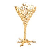 Maxbell Crystal Ball Display Stand Sphere Rack Ornament for Table Photo Props Home Gold 15cm H