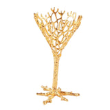 Maxbell Crystal Ball Display Stand Sphere Rack Ornament for Table Photo Props Home Gold 15cm H