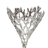 Maxbell Crystal Ball Display Stand Sphere Rack Ornament for Table Photo Props Home Silver 15cm H