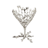 Maxbell Crystal Ball Display Stand Sphere Rack Ornament for Table Photo Props Home Silver 11cm H