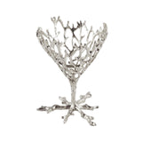 Maxbell Crystal Ball Display Stand Sphere Rack Ornament for Table Photo Props Home Silver 11cm H