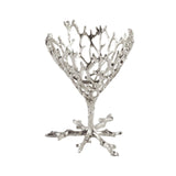 Maxbell Crystal Ball Display Stand Sphere Rack Ornament for Table Photo Props Home Silver 11cm H