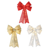 Maxbell Christmas Hanging Charms with Lights Chic Gift for Parties Bedroom Backyard Red