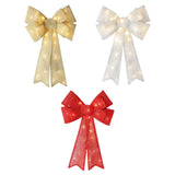 Maxbell Christmas Hanging Charms with Lights Chic Gift for Parties Bedroom Backyard Red