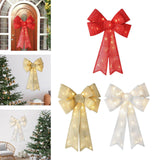 Maxbell Christmas Hanging Charms with Lights Chic Gift for Parties Bedroom Backyard Red
