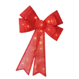 Maxbell Christmas Hanging Charms with Lights Chic Gift for Parties Bedroom Backyard Red