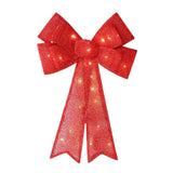 Maxbell Christmas Hanging Charms with Lights Chic Gift for Parties Bedroom Backyard Red