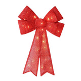 Maxbell Christmas Hanging Charms with Lights Chic Gift for Parties Bedroom Backyard Red
