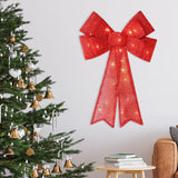 Maxbell Christmas Hanging Charms with Lights Chic Gift for Parties Bedroom Backyard Red