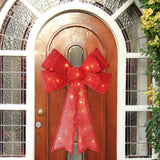 Maxbell Christmas Hanging Charms with Lights Chic Gift for Parties Bedroom Backyard Red