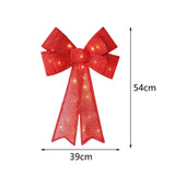 Maxbell Christmas Hanging Charms with Lights Chic Gift for Parties Bedroom Backyard Red