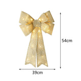 Maxbell Christmas Hanging Charms with Lights Chic Gift for Parties Bedroom Backyard Gold