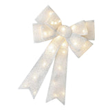 Maxbell Christmas Hanging Charms with Lights Chic Gift for Parties Bedroom Backyard Silver