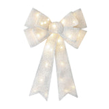 Maxbell Christmas Hanging Charms with Lights Chic Gift for Parties Bedroom Backyard Silver
