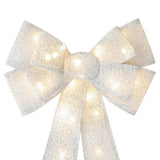 Maxbell Christmas Hanging Charms with Lights Chic Gift for Parties Bedroom Backyard Silver