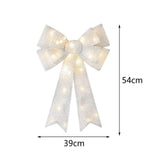 Maxbell Christmas Hanging Charms with Lights Chic Gift for Parties Bedroom Backyard Silver