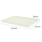 Maxbell Serving Platter Ornament Container Plate for Parties Restaurant Countertop White Large