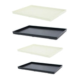 Maxbell Serving Platter Ornament Container Plate for Parties Restaurant Countertop White Large