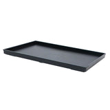 Maxbell Serving Platter Ornament Container Plate for Parties Restaurant Countertop Black Large