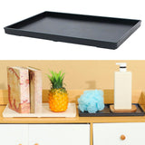 Maxbell Serving Platter Ornament Container Plate for Parties Restaurant Countertop Black Large