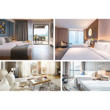 Maxbell Serving Platter Ornament Container Plate for Parties Restaurant Countertop White Small