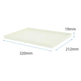 Maxbell Serving Platter Ornament Container Plate for Parties Restaurant Countertop White Small