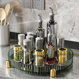 Maxbell Rotating Makeup Organizer Spice Rack Cosmetic Organiser for Dressing Table Green