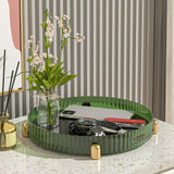 Maxbell Rotating Makeup Organizer Spice Rack Cosmetic Organiser for Dressing Table Green