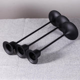 Maxbell Set of 3Pcs Candle Holders Matte Black Candlestick Holders Durable Adornment