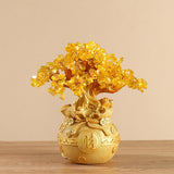 Maxbell Feng Shui Money Tree Tabletop Ornament for Indoor Spring Festival Decoration L StyleA