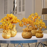 Maxbell Feng Shui Money Tree Tabletop Ornament for Indoor Spring Festival Decoration L StyleA