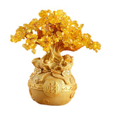 Maxbell Feng Shui Money Tree Tabletop Ornament for Indoor Spring Festival Decoration L StyleA