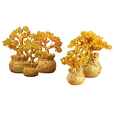 Maxbell Feng Shui Money Tree Tabletop Ornament for Indoor Spring Festival Decoration L StyleA