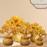 Maxbell Feng Shui Money Tree Tabletop Ornament for Indoor Spring Festival Decoration L StyleA