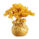 Maxbell Feng Shui Money Tree Tabletop Ornament for Indoor Spring Festival Decoration L StyleA