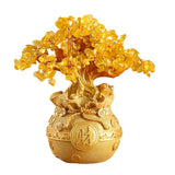 Maxbell Feng Shui Money Tree Tabletop Ornament for Indoor Spring Festival Decoration L StyleA