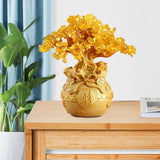 Maxbell Feng Shui Money Tree Tabletop Ornament for Indoor Spring Festival Decoration L StyleA