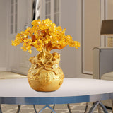 Maxbell Feng Shui Money Tree Tabletop Ornament for Indoor Spring Festival Decoration L StyleA