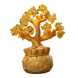 Maxbell Feng Shui Money Tree Tabletop Ornament for Indoor Spring Festival Decoration L StyleC