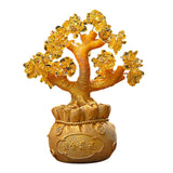 Maxbell Feng Shui Money Tree Tabletop Ornament for Indoor Spring Festival Decoration L StyleC