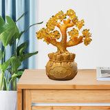 Maxbell Feng Shui Money Tree Tabletop Ornament for Indoor Spring Festival Decoration L StyleC
