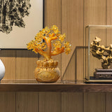 Maxbell Feng Shui Money Tree Tabletop Ornament for Indoor Spring Festival Decoration L StyleC