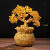 Maxbell Feng Shui Money Tree Tabletop Ornament for Indoor Spring Festival Decoration M StyleC