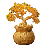 Maxbell Feng Shui Money Tree Tabletop Ornament for Indoor Spring Festival Decoration M StyleC