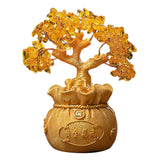 Maxbell Feng Shui Money Tree Tabletop Ornament for Indoor Spring Festival Decoration M StyleC