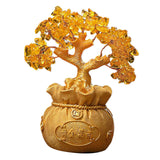 Maxbell Feng Shui Money Tree Tabletop Ornament for Indoor Spring Festival Decoration M StyleC