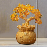Maxbell Feng Shui Money Tree Tabletop Ornament for Indoor Spring Festival Decoration M StyleC