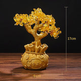 Maxbell Feng Shui Money Tree Tabletop Ornament for Indoor Spring Festival Decoration S StyleC